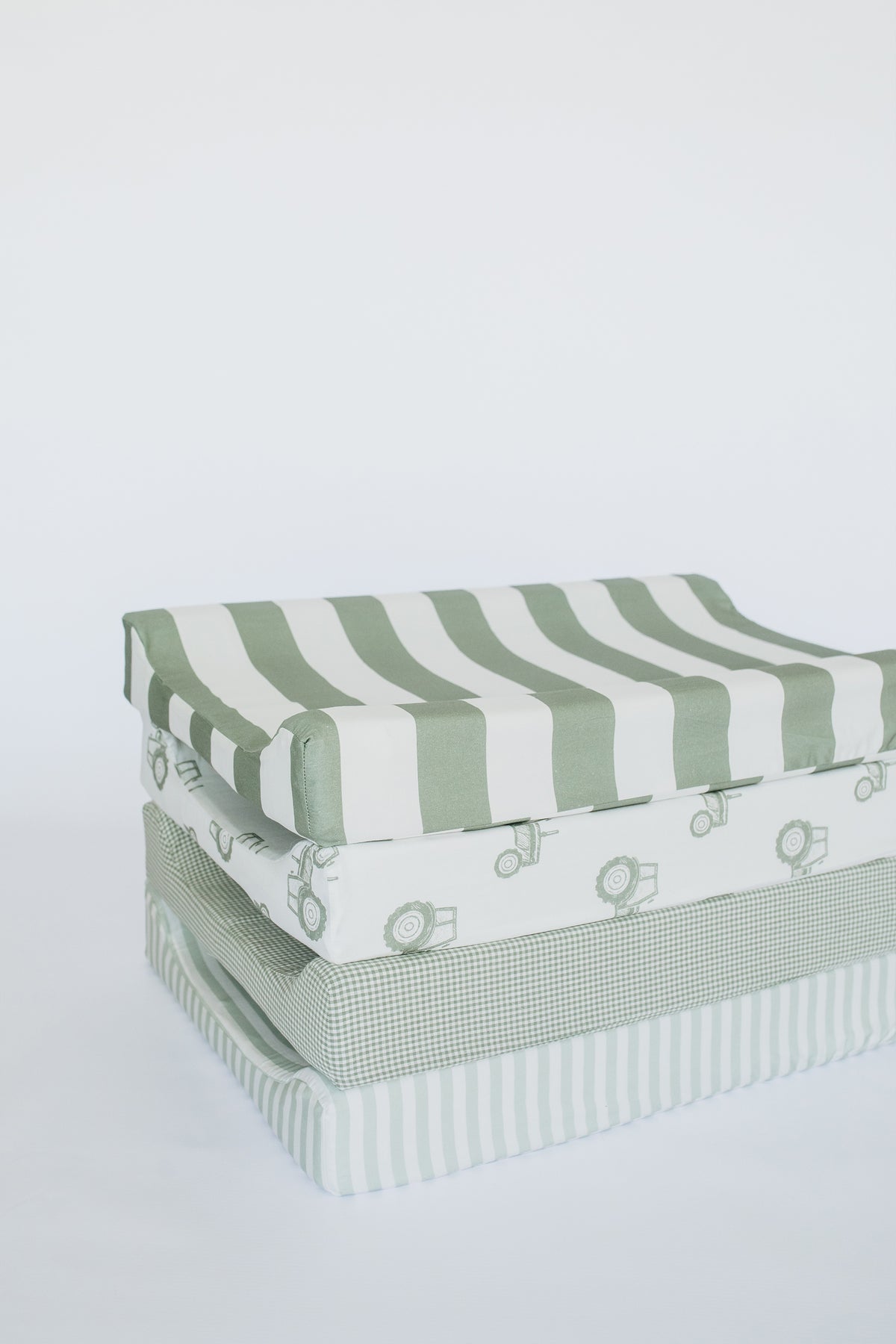 Alphabet Stripe 100% Cotton Changing Mat Cover