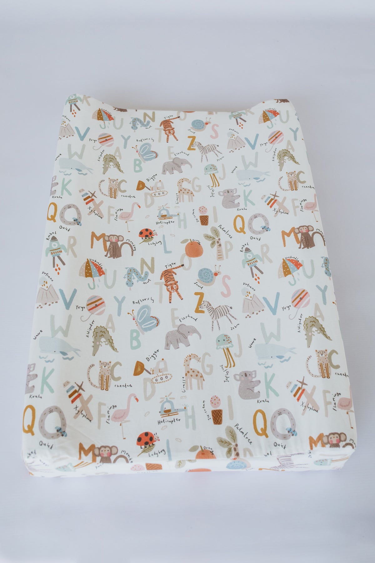 Alphabet 100% Cotton Changing Mat Cover