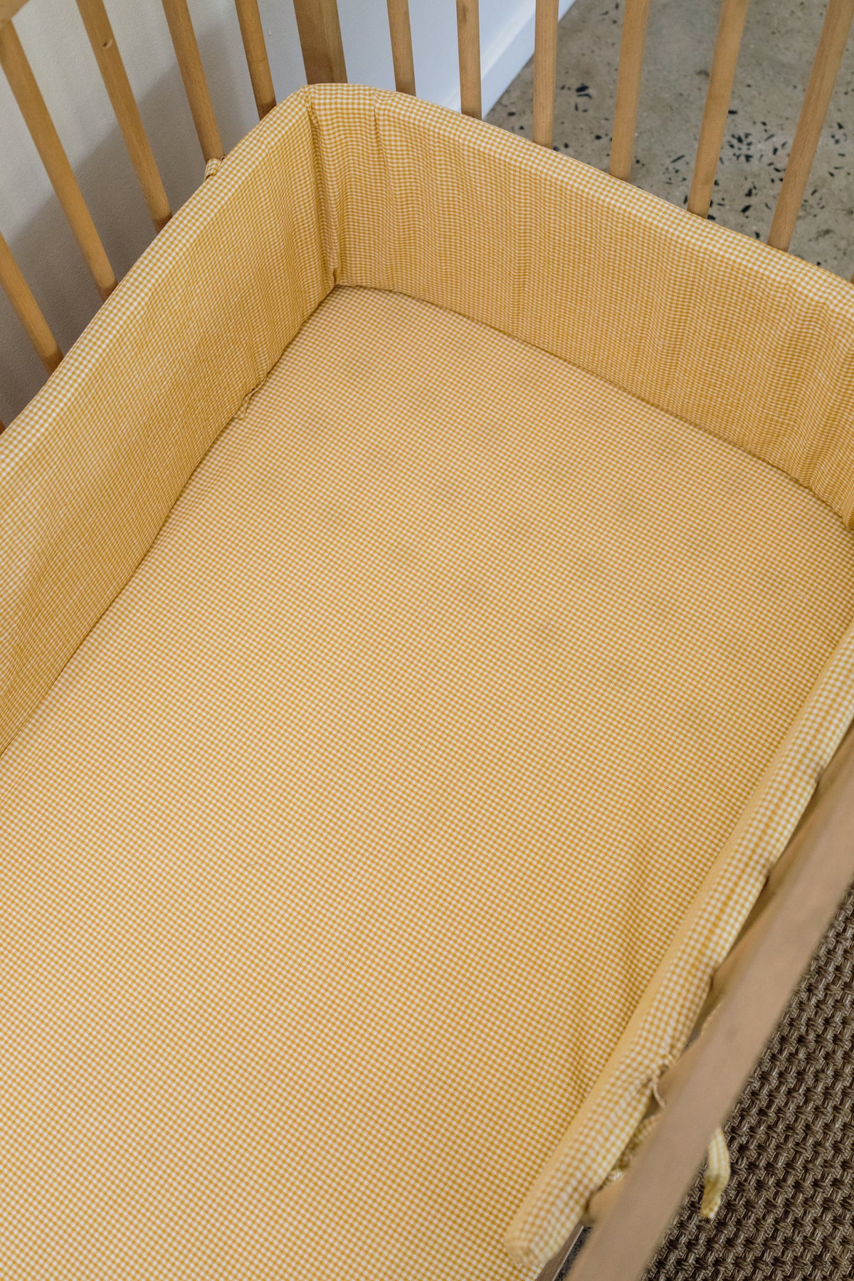 Frankie 100% Washed Cotton Cot Bumper Cover