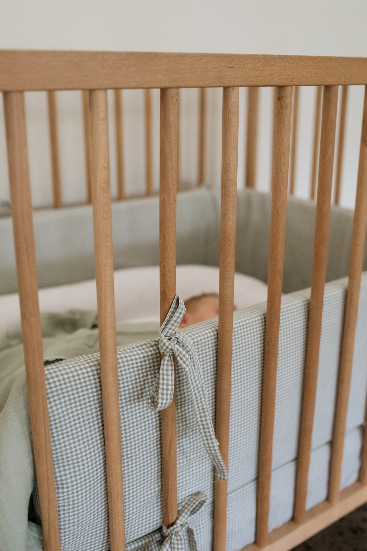 Taylor 100% Washed Cotton Cot Bumper Cover