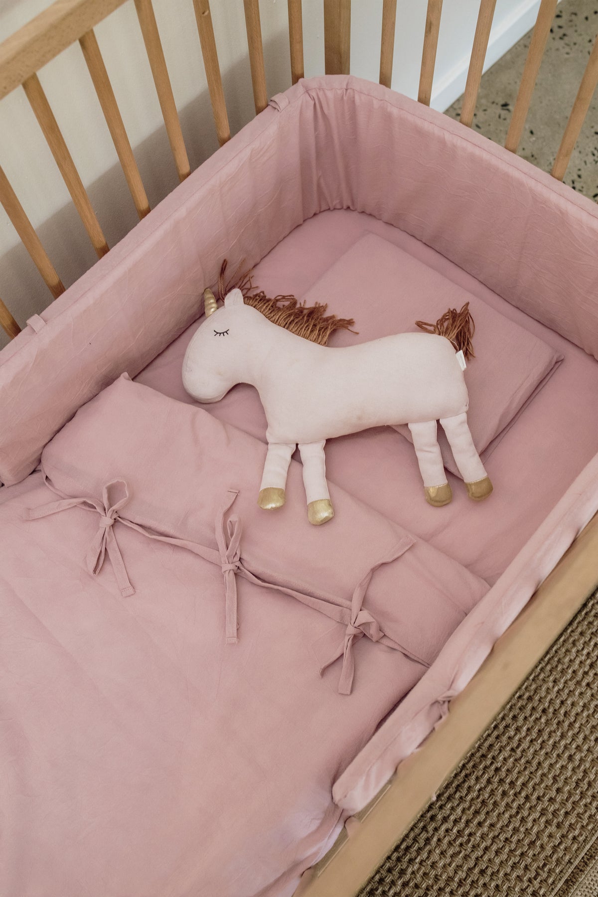 Bailey 100% Washed Cotton Cot Duvet
