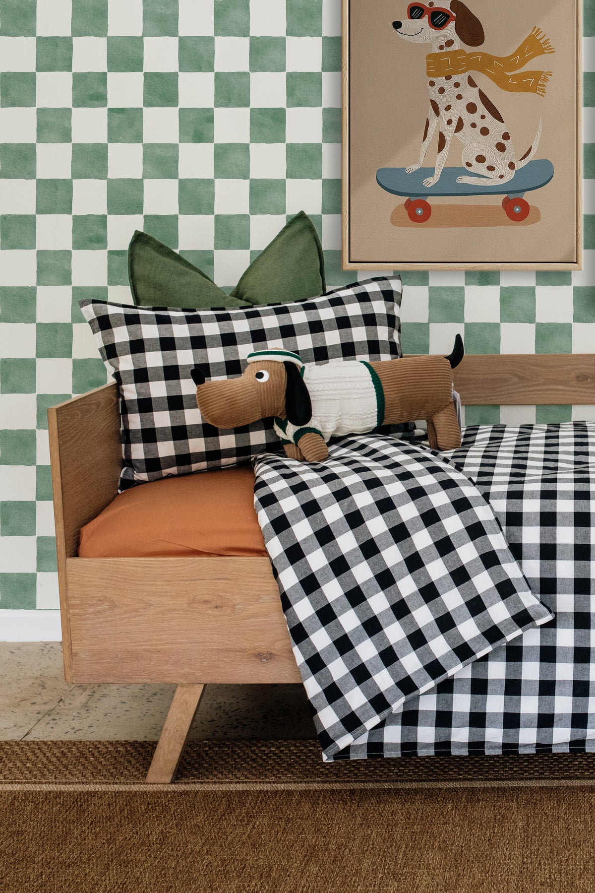 Jack Washed 100% Cotton Duvet Cover Set