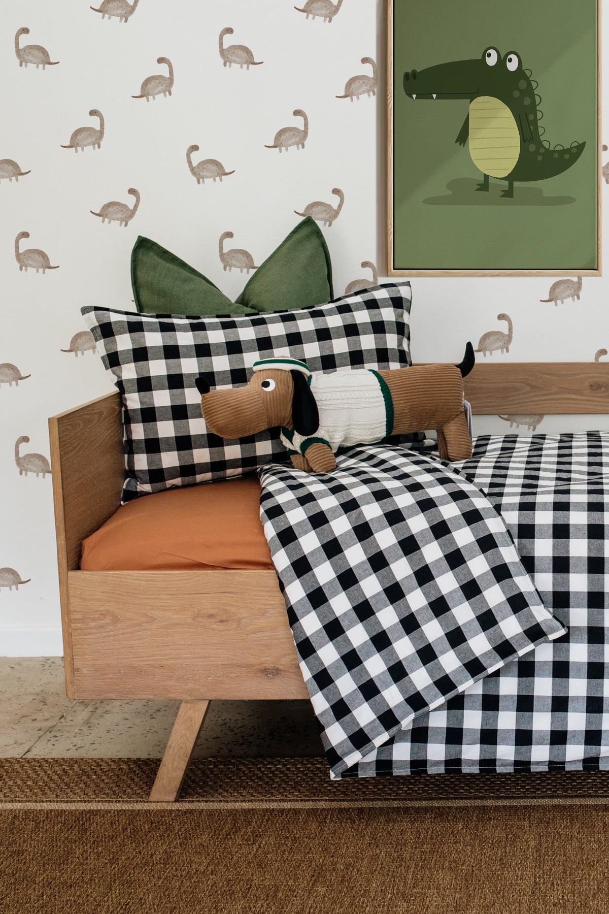 Jack Washed 100% Cotton Duvet Cover Set