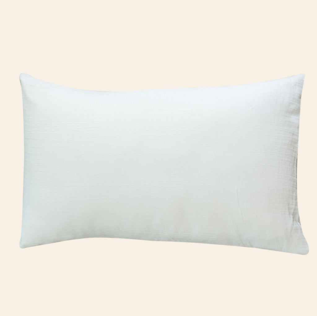 White Muslin Pillowcase