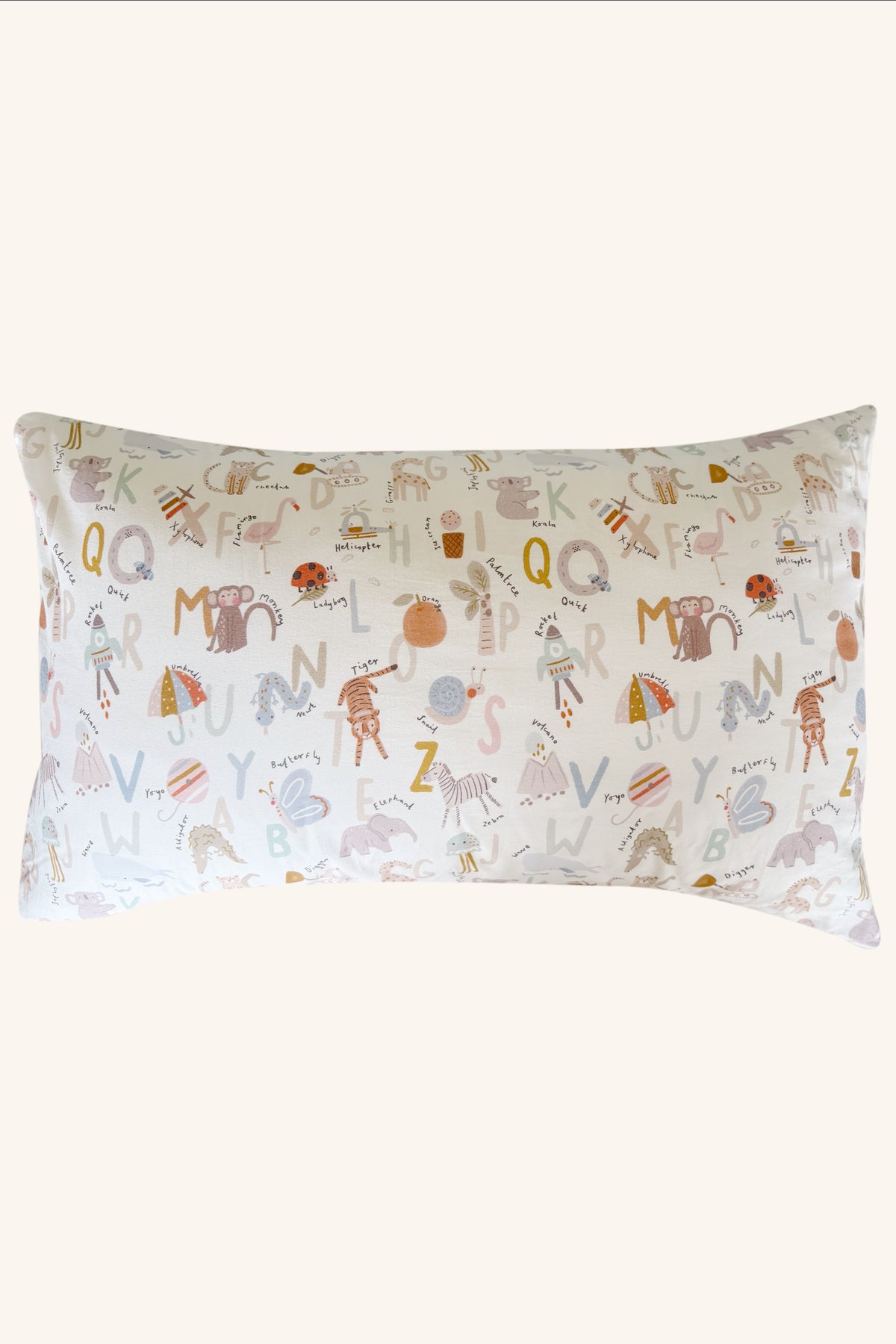 Alphabet 100% Cotton Pillowcase