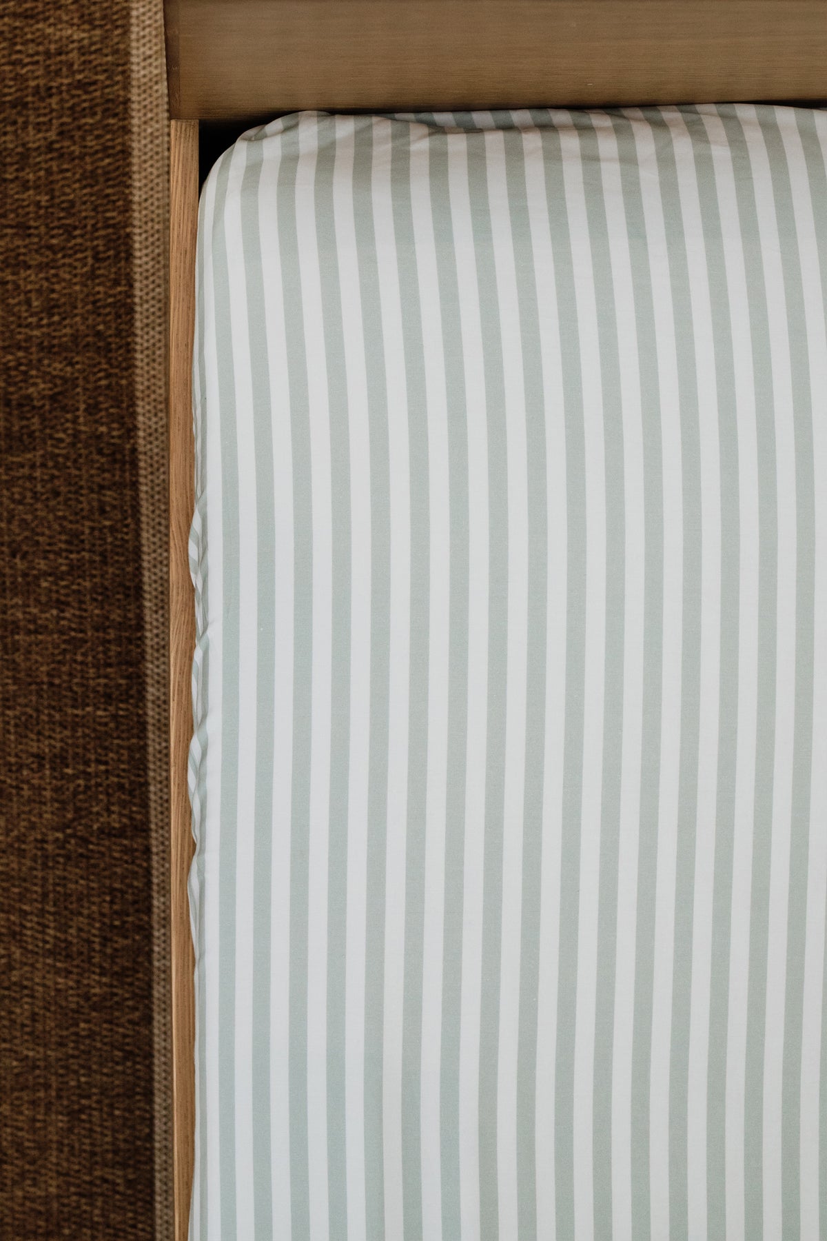 Alphabet Stripe 100% Cotton Fitted Sheet