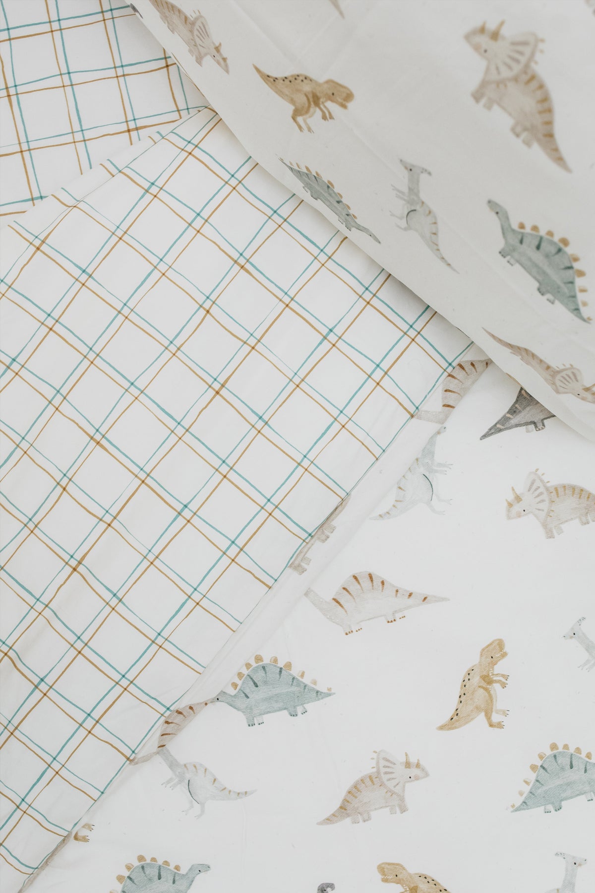 Squiggle Line 100% Cotton Fitted Sheet