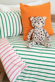 Pink & Green Stripe Duvet