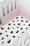 Dusty Pink Muslin Cot Bumper Cover