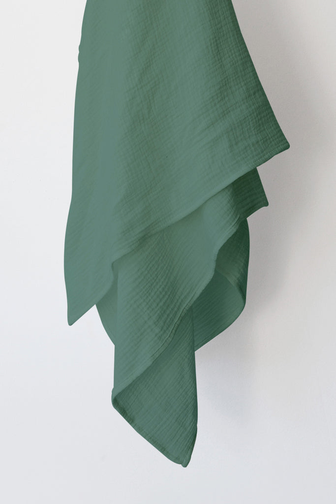 Sea Green Muslin Swaddle Blanket