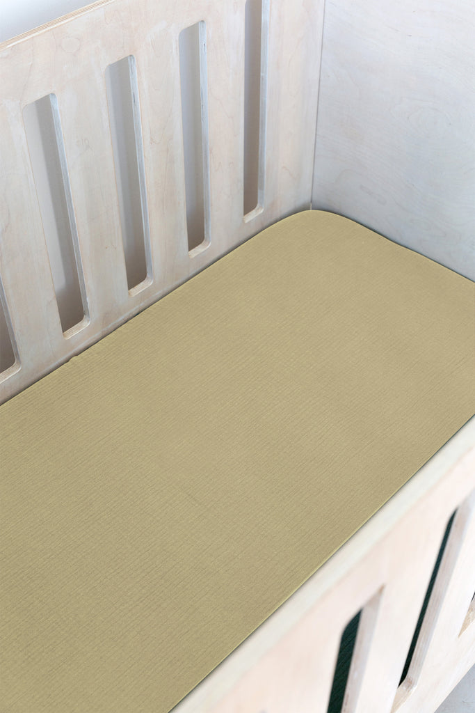 Natural Muslin Cot Fitted Sheet