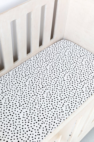 Spotted Cot Fitted Sheet