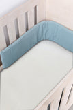 Duck Egg Muslin Cot Bumper Cover
