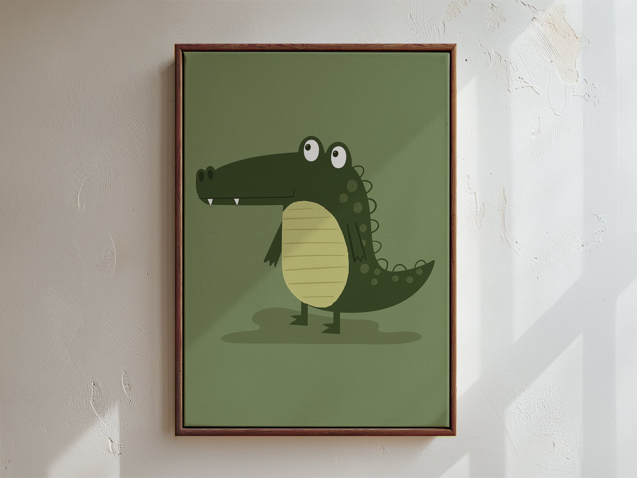 Crocodile Framed Canvas