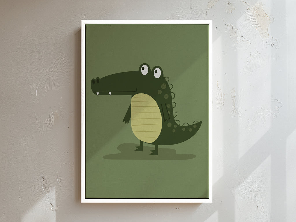 Crocodile Framed Canvas