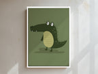 Crocodile Framed Canvas