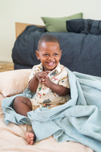 Duck Egg Muslin Throw