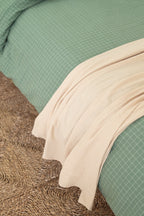 Natural Muslin Throw