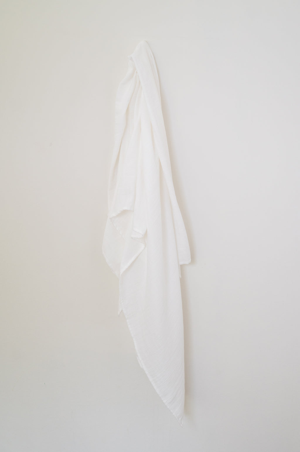 White Muslin Throw