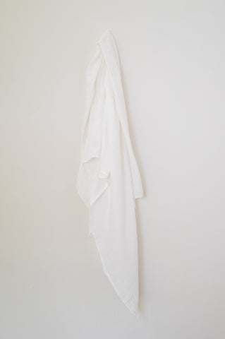 White Muslin Throw