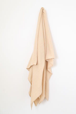 Natural Muslin Throw