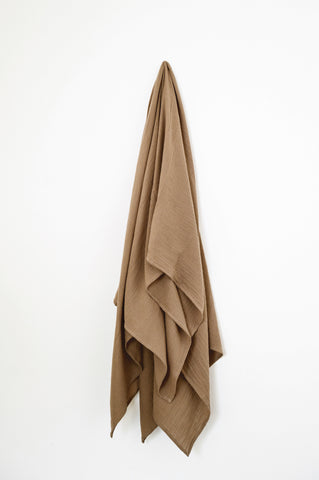 Hazelnut Muslin Throw