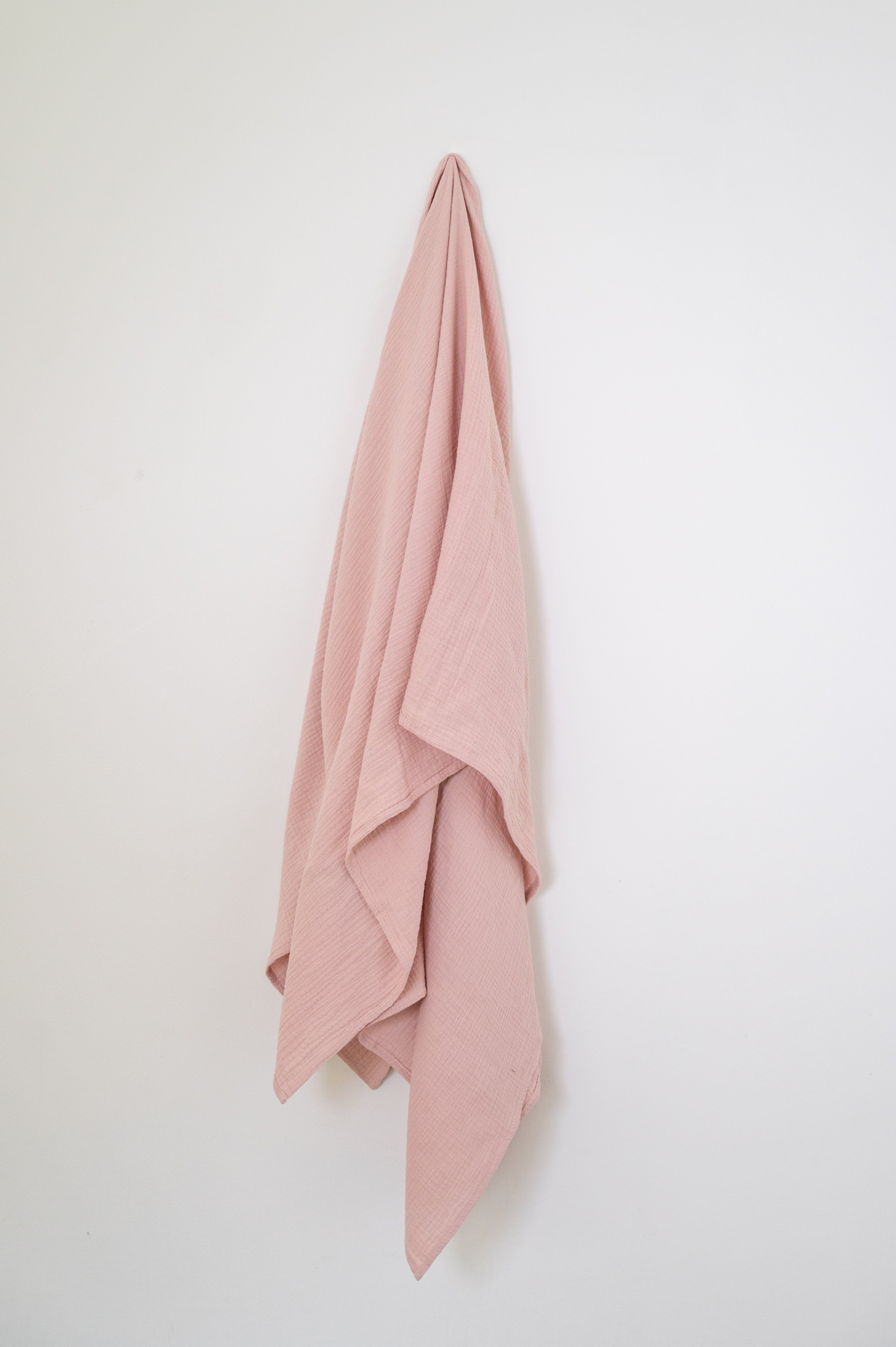 Dusty Pink Muslin Throw