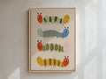 Caterpillar Framed Canvas