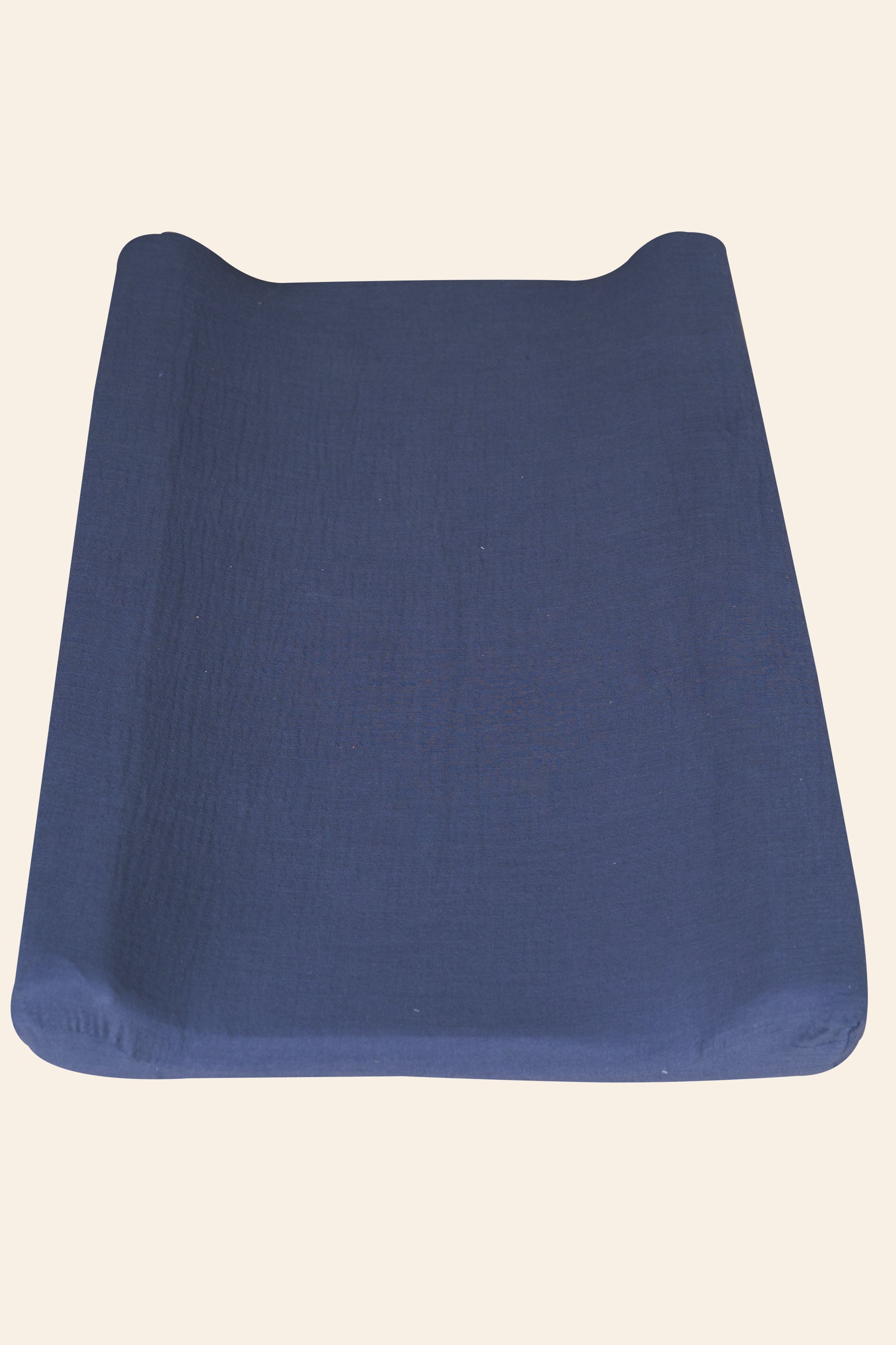 Airforce Blue Muslin Changing Mat Cover