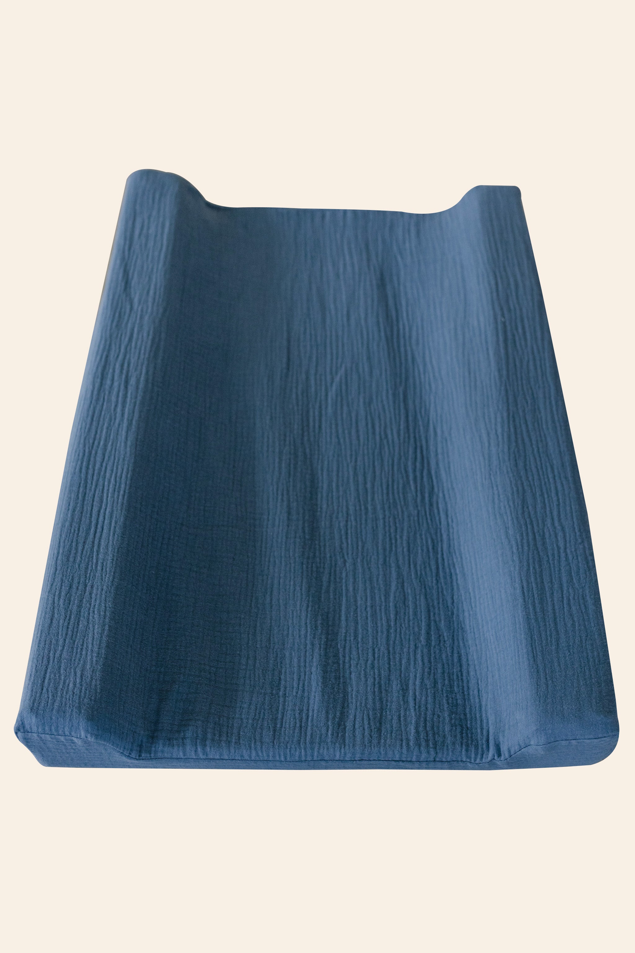 Arctic Blue Muslin Changing Mat Cover
