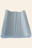 Blue Washed Cotton Changing Mat Cover