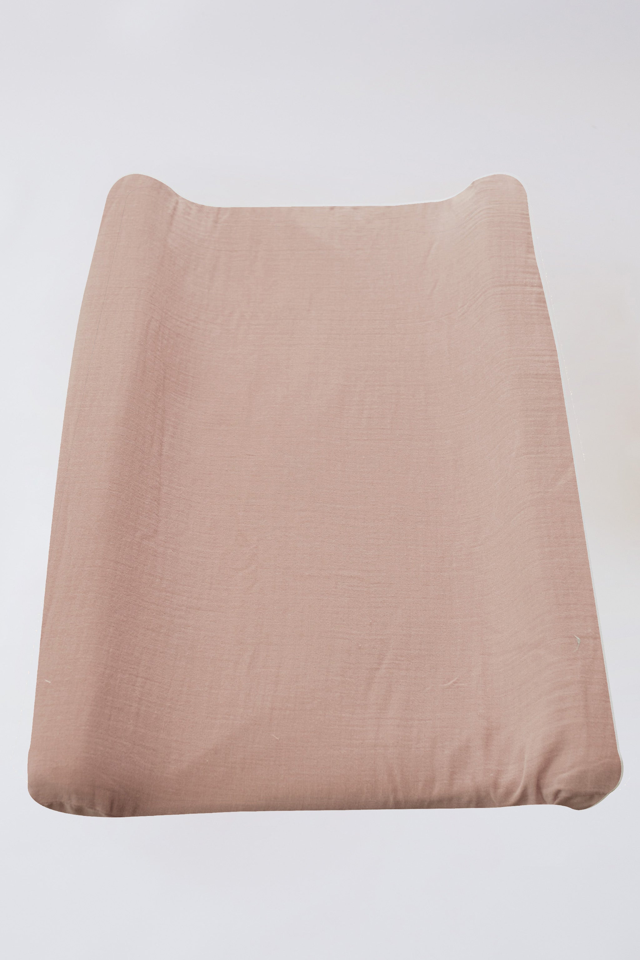 Dusty Rose Muslin Changing Mat Cover