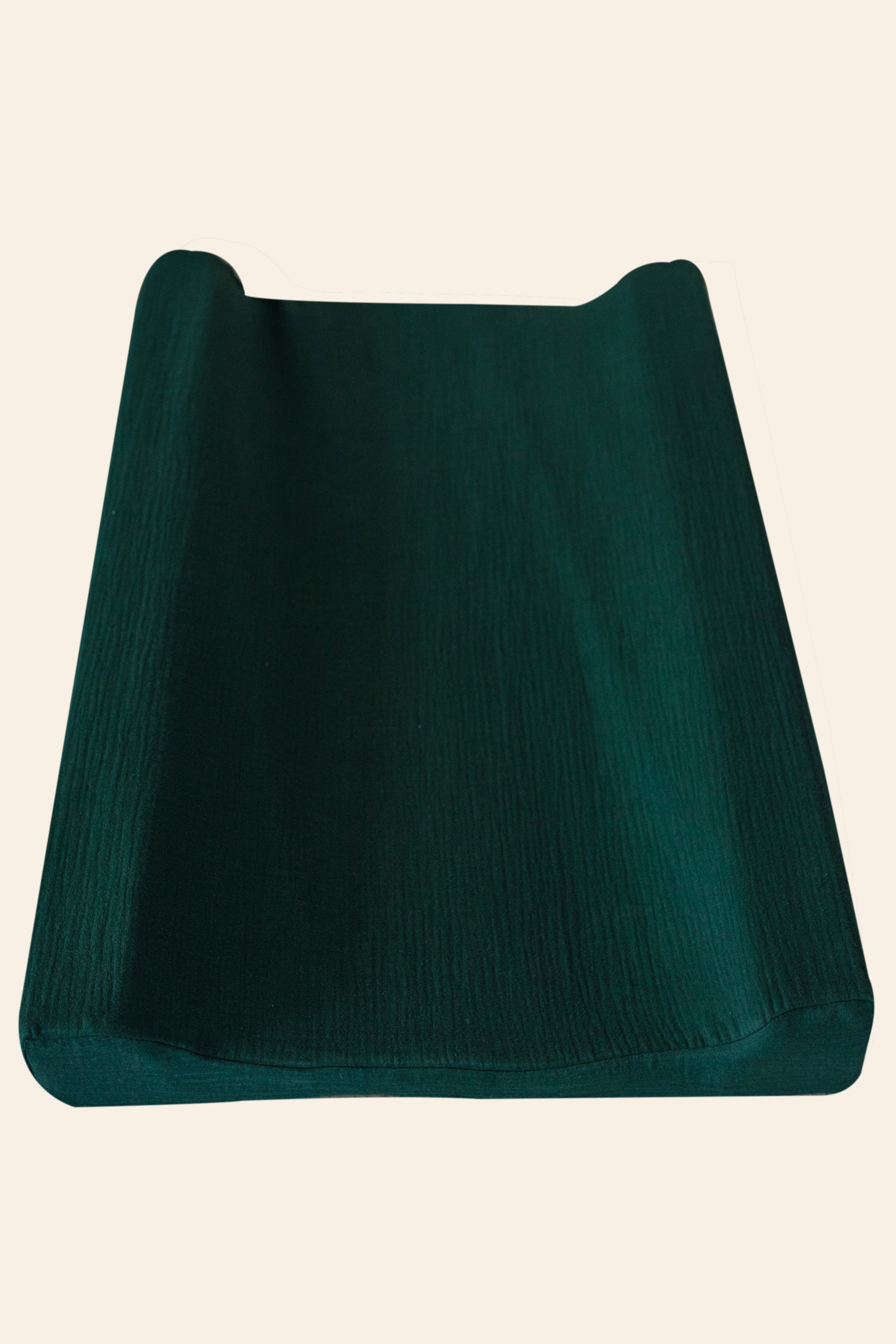 Forest Green Muslin Changing Mat Cover