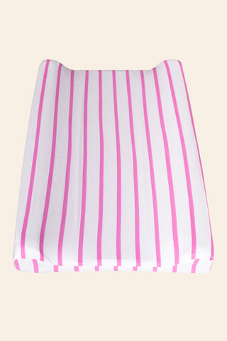 Pink Stripe Changing Mat Cover