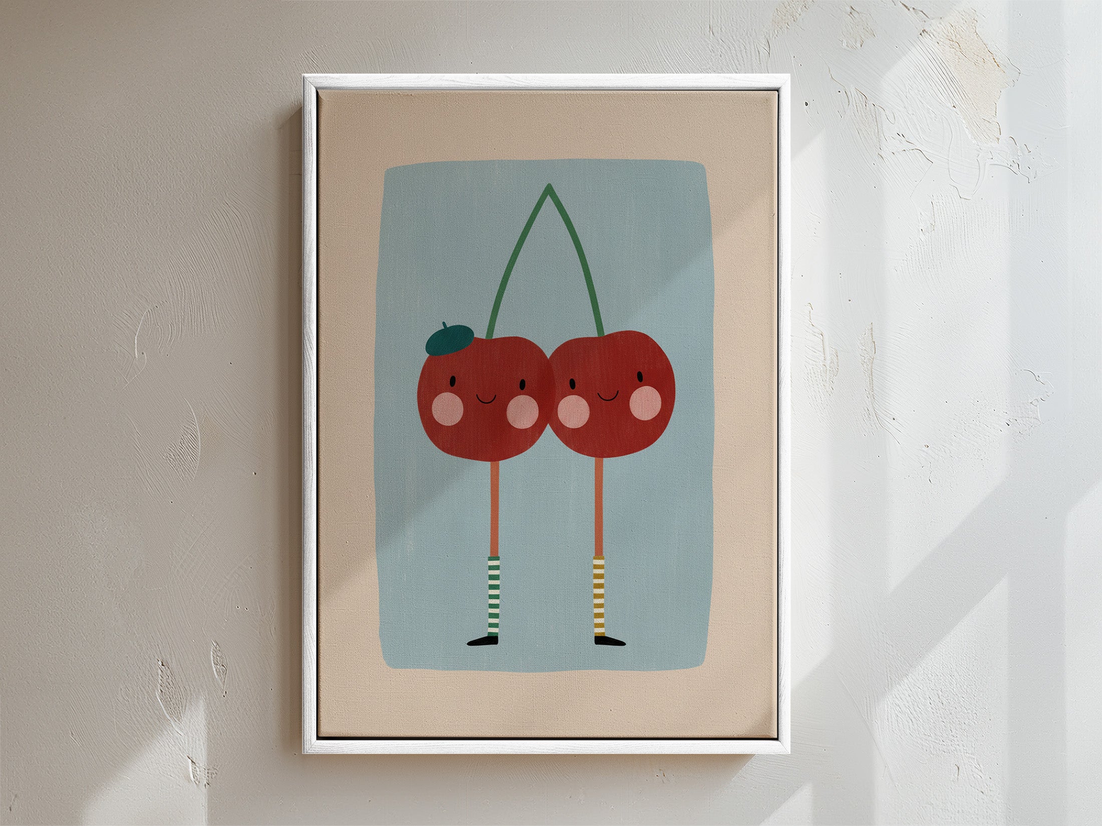 Cherry Framed Canvas