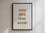 Cool Kids Read Books Framed Canvas