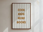 Cool Kids Read Books Framed Canvas
