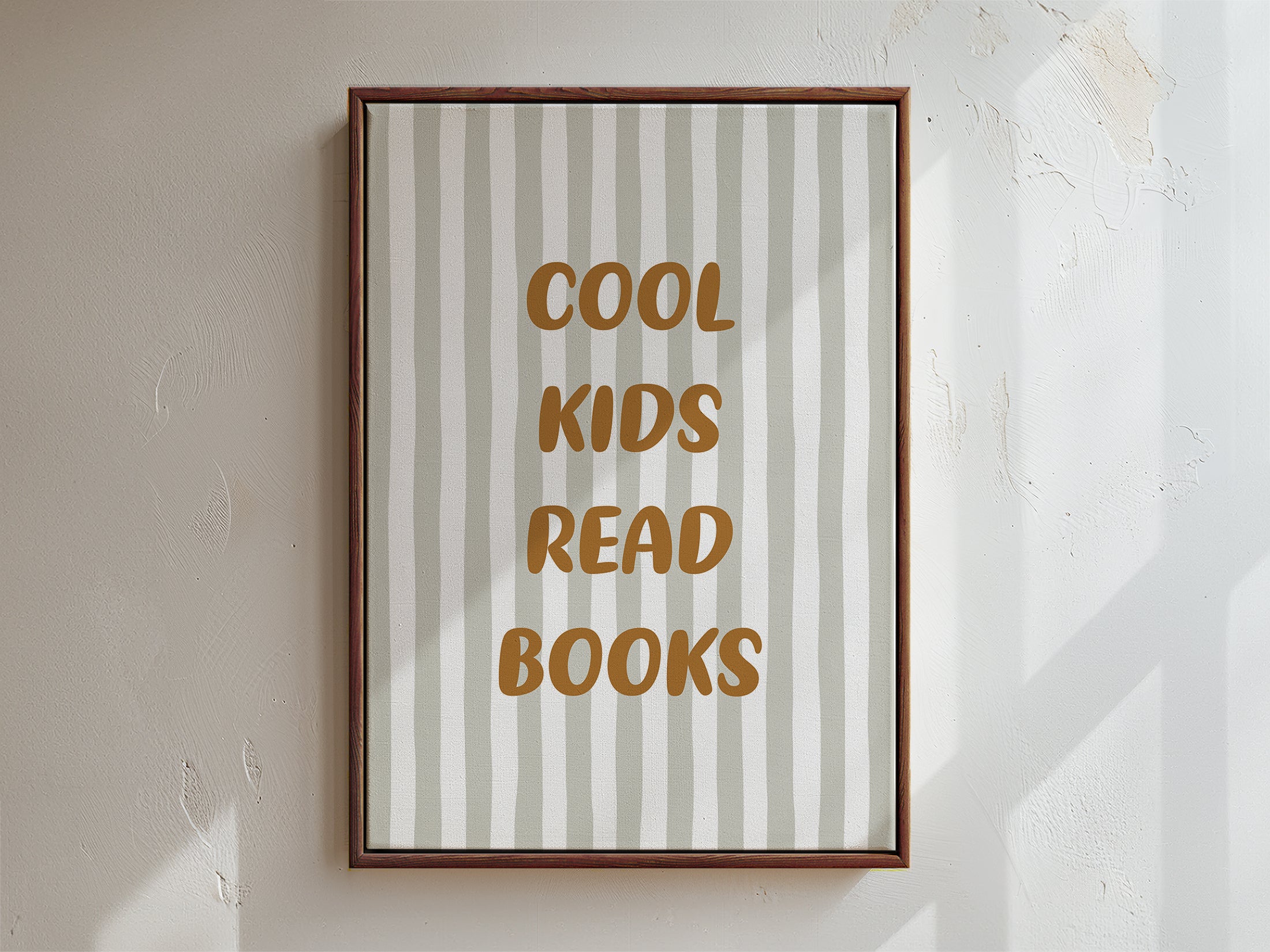 Cool Kids Read Books Framed Canvas