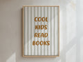 Cool Kids Read Books Framed Canvas