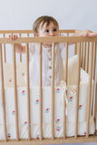 Cherry Muslin Cot Bumper Cover