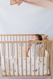 Cherry Muslin Cot Bumper Cover
