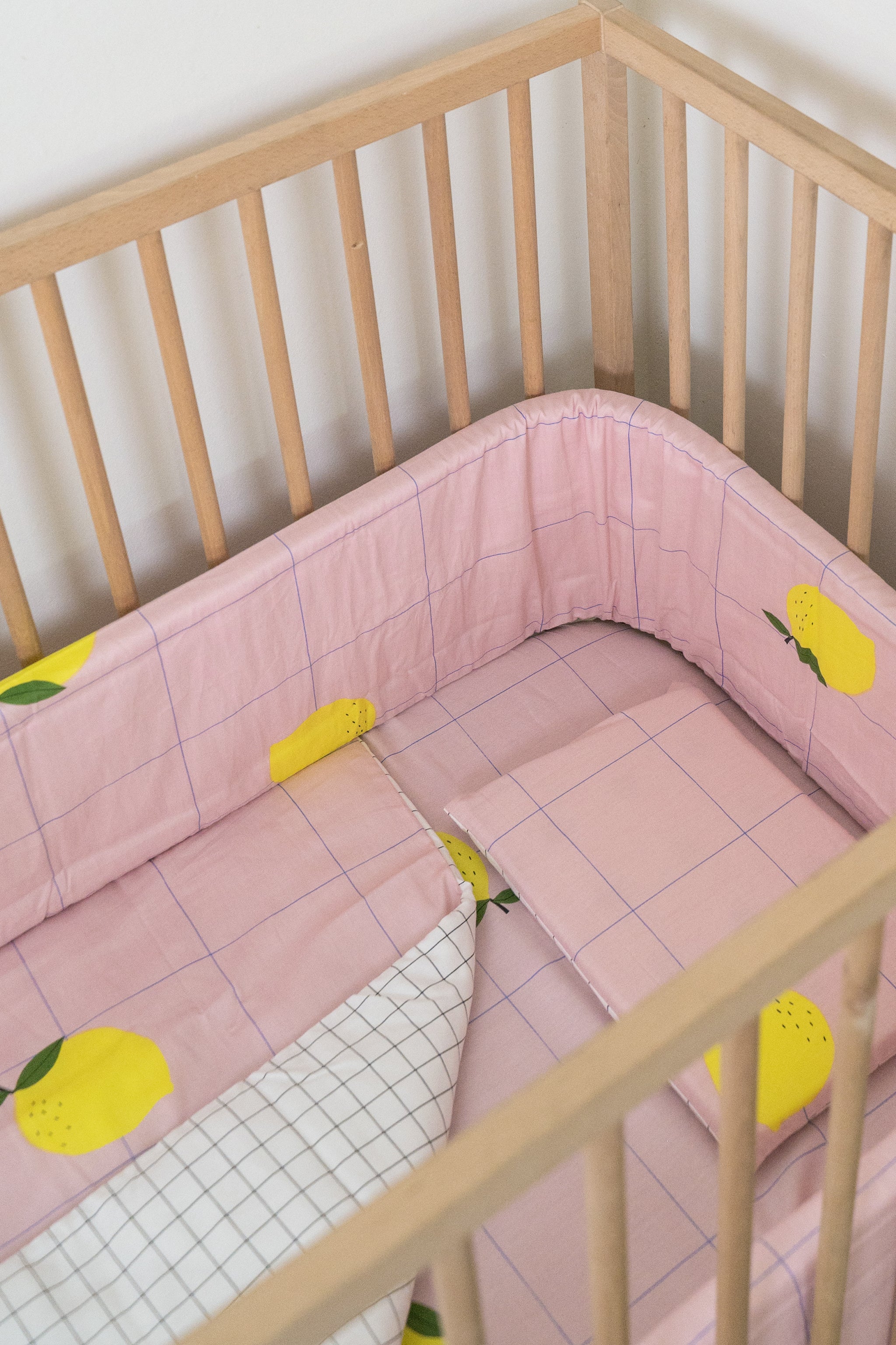 Lemon Squeezy Cot Bumper Cover