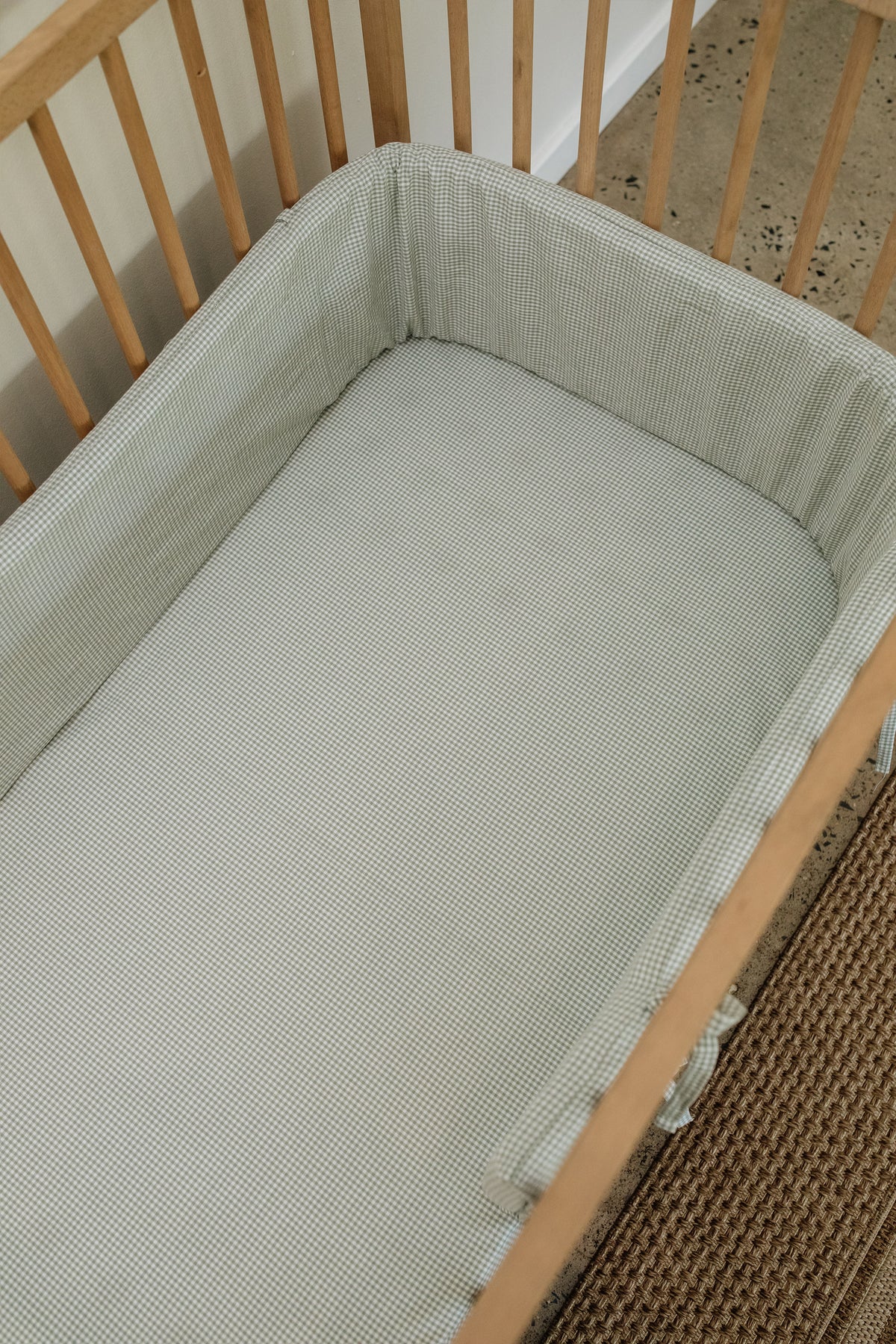 Taylor 100% Washed Cotton Cot Bumper Cover