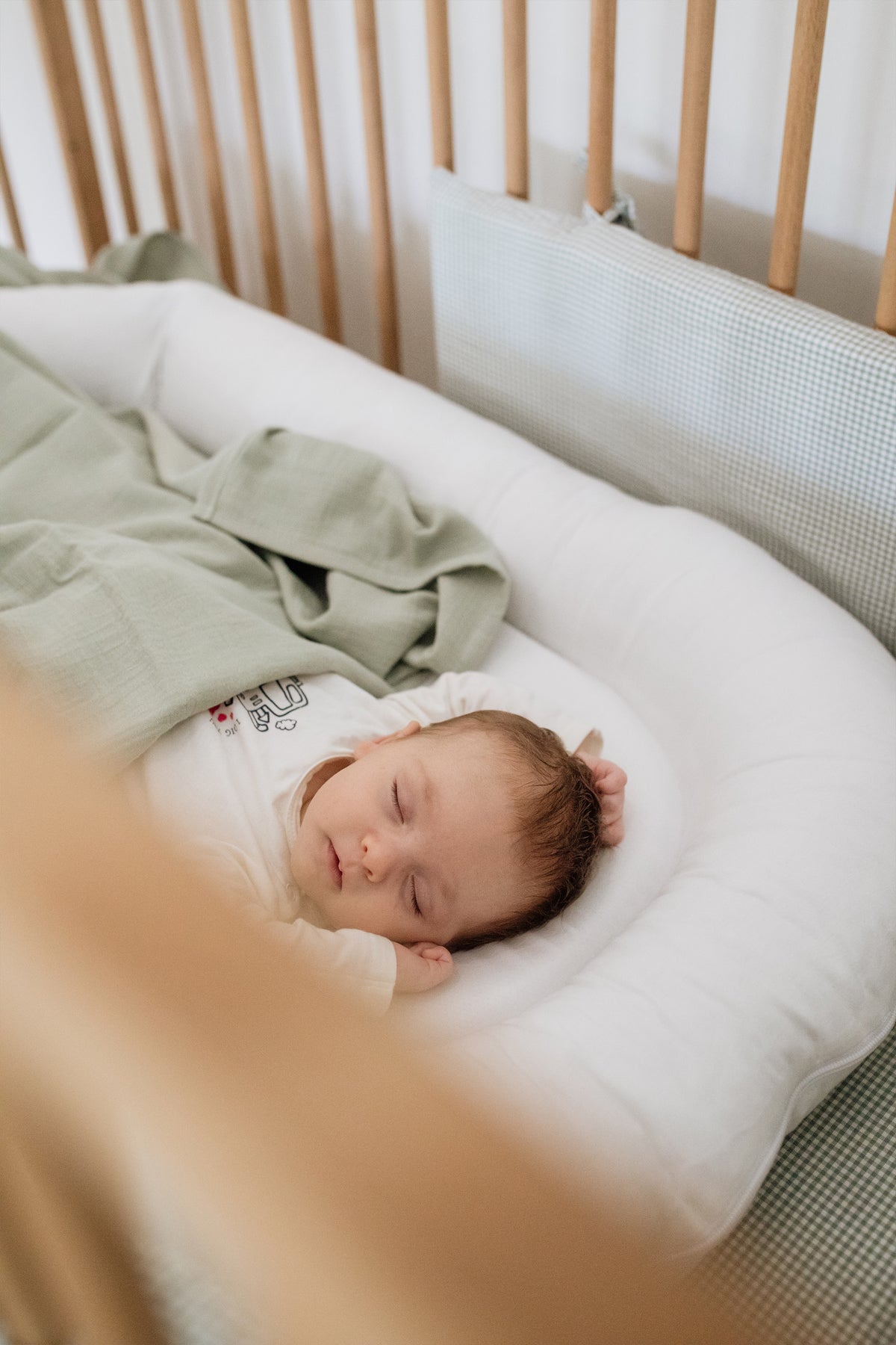 Taylor 100% Washed Cotton Cot Bumper Cover