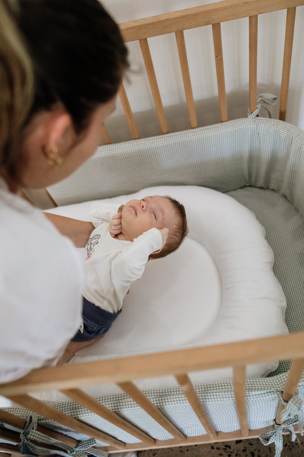 Taylor 100% Washed Cotton Cot Bumper Cover