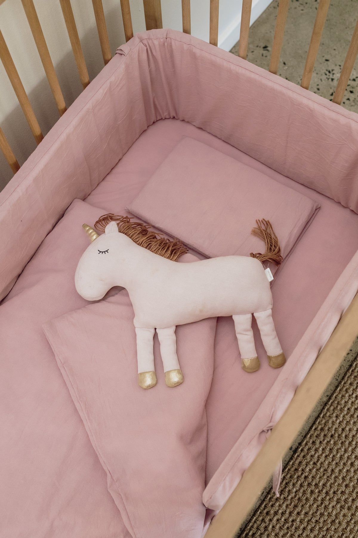 Bailey 100% Washed Cotton Cot Duvet