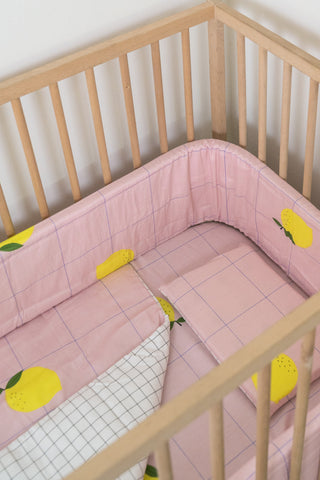 Lemon Squeezy Cotton Cot Duvet