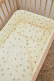 Lemon Muslin Cot Bumper Cover