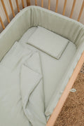 Soft Sage Muslin Cot Duvet