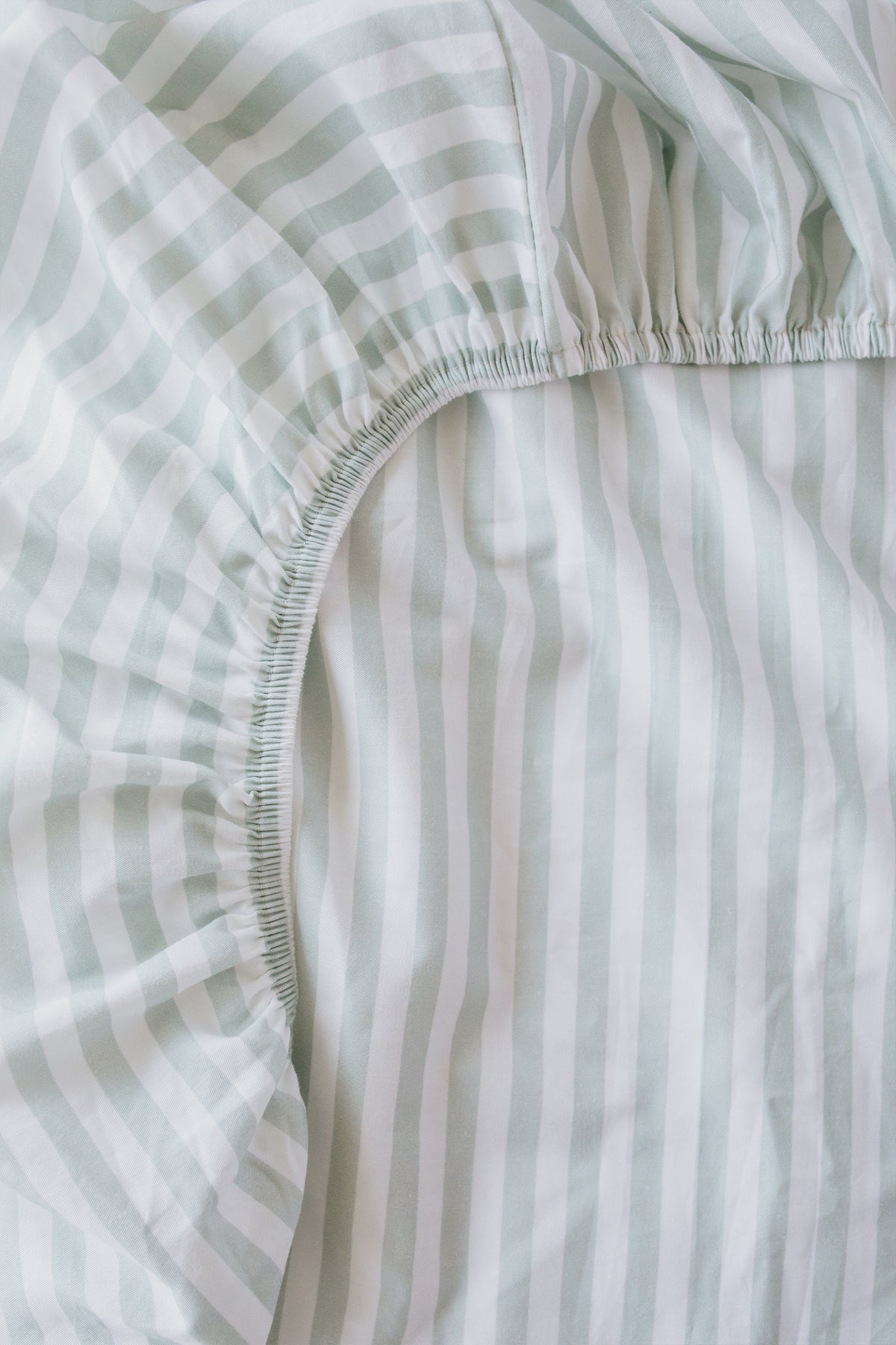 Alphabet Stripe 100% Cotton Cot Fitted Sheet
